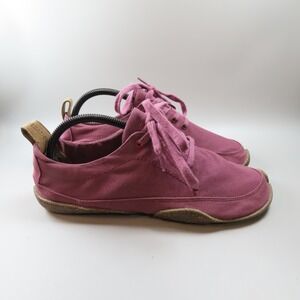 Wildling Biber Refoxed Berry Red Canvas Minimalist Barefoot Shoes EU40 W8US M7US
